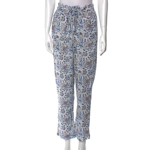 Xirena Tayler Pants Drawstring in White Mosaic Le Cactus Print Sz XL Straight - - Picture 3 of 9